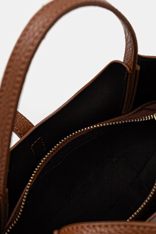 Answear.LAB torebka skórzana a00014.ISR brązowy