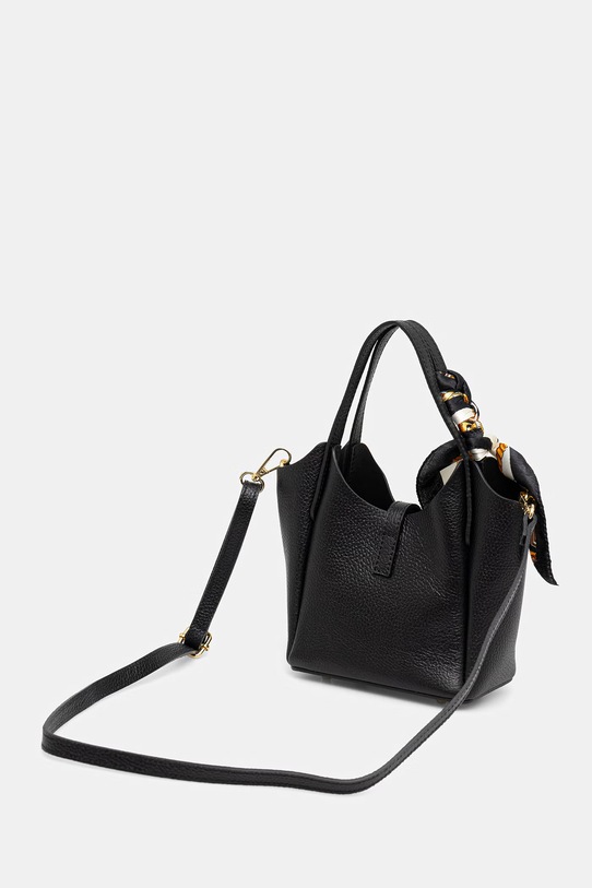 Akcesoria Answear.LAB torebka skórzana a00014.ISR czarny