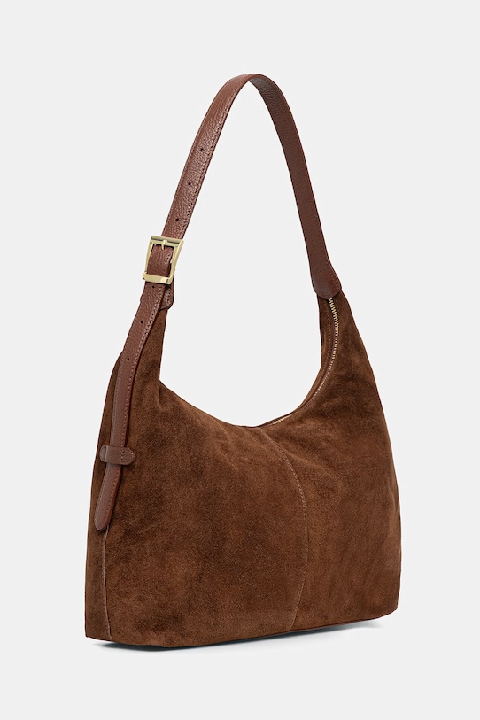 Answear.LAB torebka zamszowa mlp134h03.isr brązowy WS26