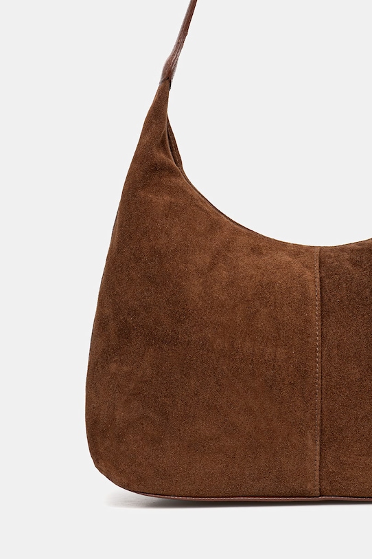 Akcesoria Answear.LAB torebka zamszowa mlp134h03.isr brązowy