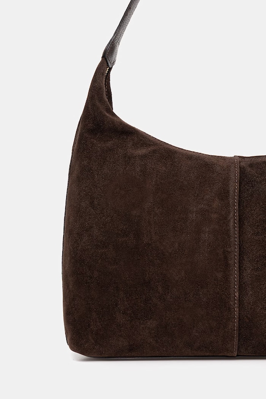 Akcesoria Answear.LAB torebka zamszowa mlp134h03.isr brązowy