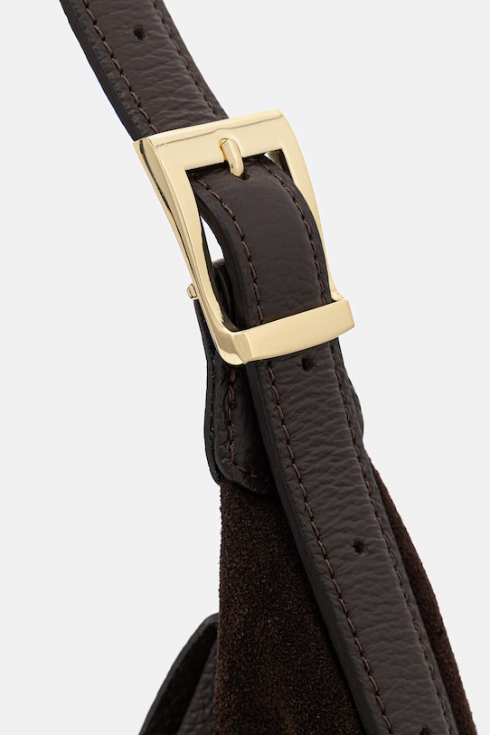 Answear.LAB torebka zamszowa brązowy mlp134h03.isr