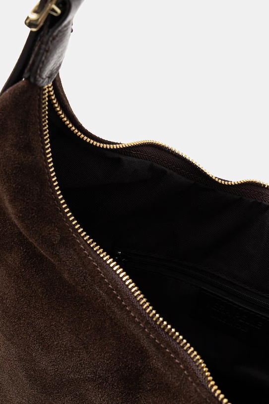 Answear.LAB torebka zamszowa mlp134h03.isr brązowy