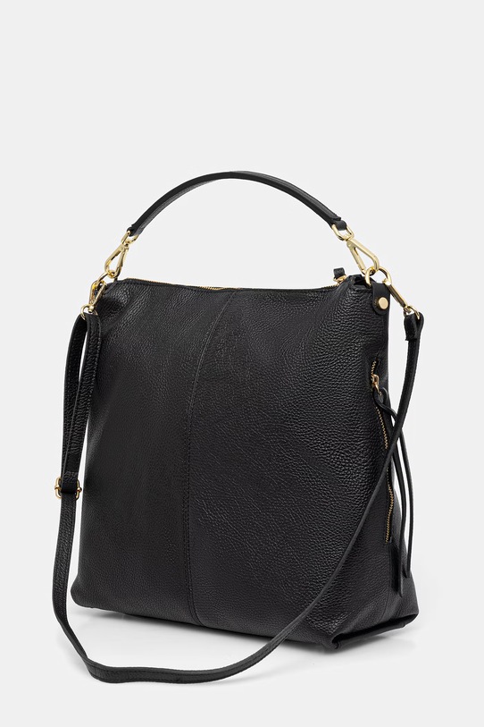 Akcesoria Answear.LAB torebka damska skórzana WS26-TOD088 czarny