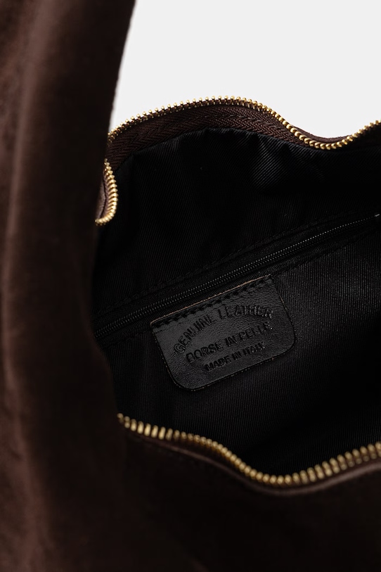 Answear.LAB torebka zamszowa mbp133ho3.isr brązowy