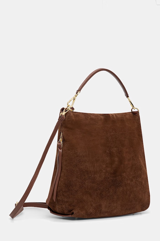 Answear.LAB torebka zamszowa MBP148HO3 brązowy WS26