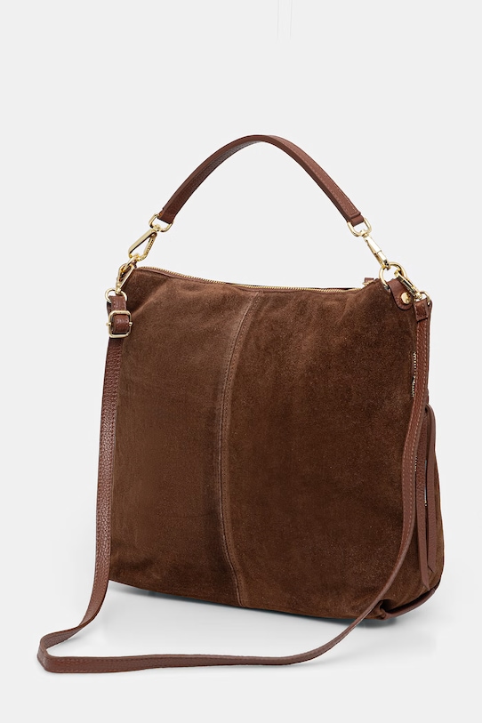 Akcesoria Answear.LAB torebka zamszowa MBP148HO3 brązowy