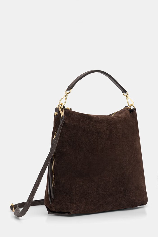 Answear.LAB torebka zamszowa MBP148HO3 brązowy WS26