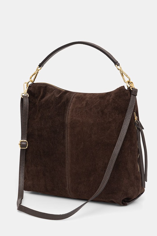 Answear.LAB torebka zamszowa brązowy MBP148HO3