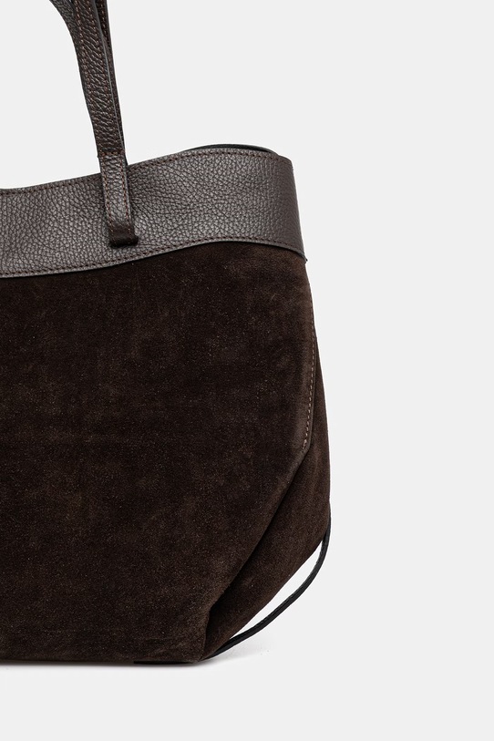 Akcesoria Answear.LAB torebka zamszowa mbp134sg3.isr brązowy