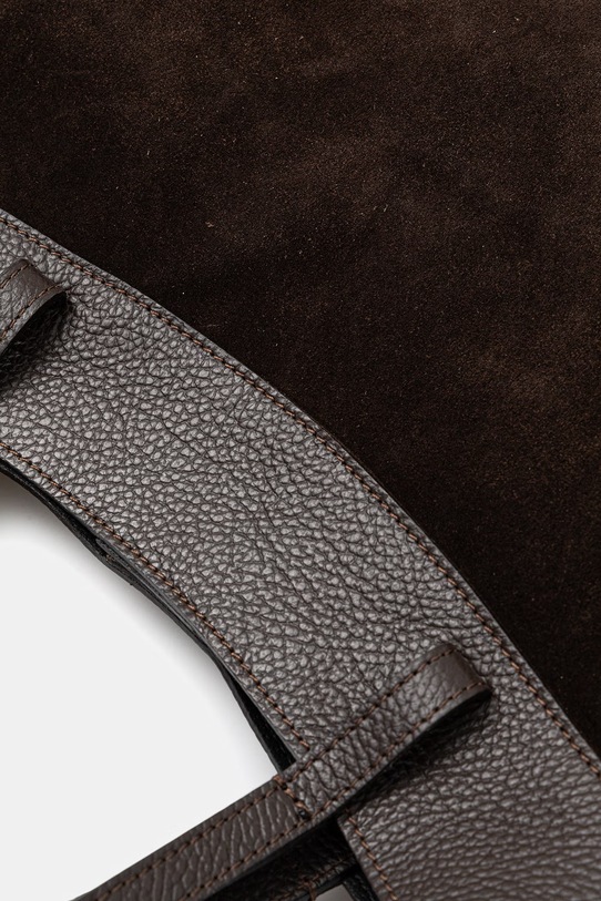 Answear.LAB torebka zamszowa brązowy mbp134sg3.isr