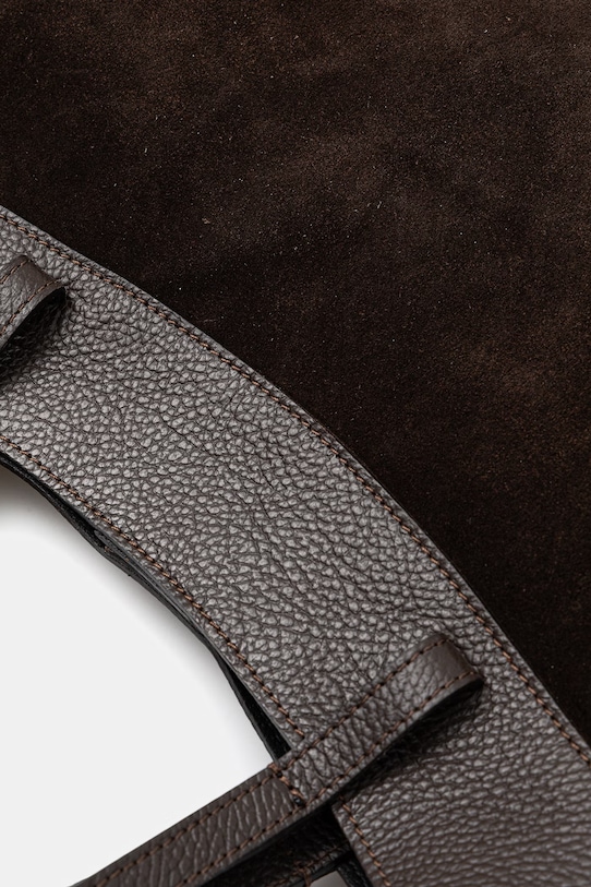 Answear.LAB torebka zamszowa brązowy mbp134sg3.isr