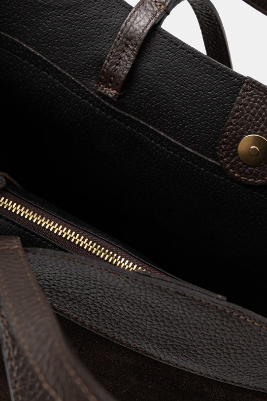 Answear.LAB torebka zamszowa mbp134sg3.isr brązowy