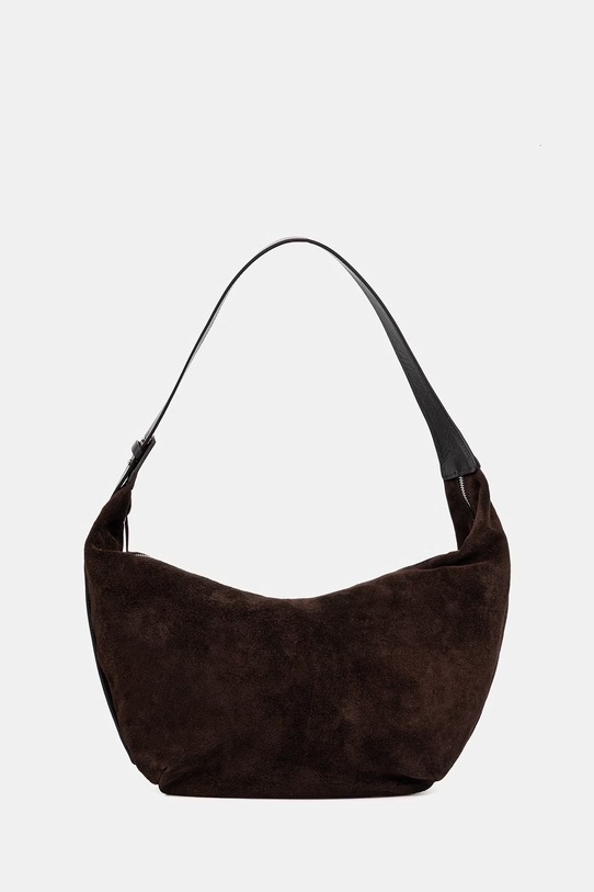 Answear.LAB torebka zamszowa skóra licowa brązowy mbp109go3.isr