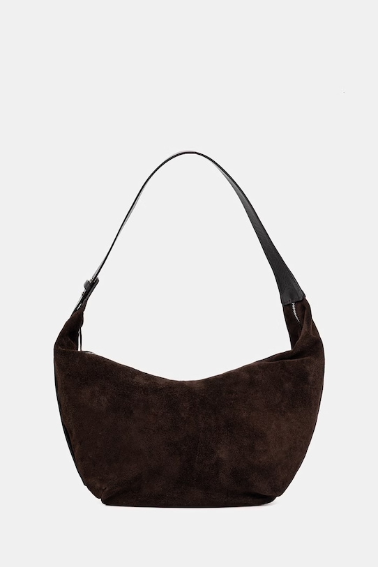 Answear.LAB torebka zamszowa skóra licowa brązowy mbp109go3.isr