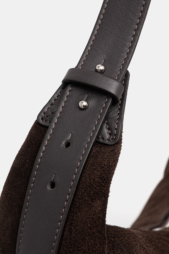 Akcesoria Answear.LAB torebka zamszowa mbp109go3.isr brązowy