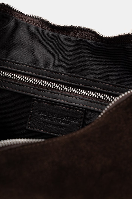 Answear.LAB torebka zamszowa mbp109go3.isr brązowy