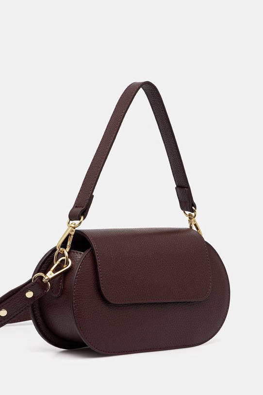 Answear.LAB torebka skórzana 222.iak bordowy WS26