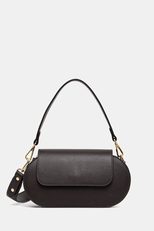 Answear.LAB torebka skórzana skóra licowa brązowy 222.iak