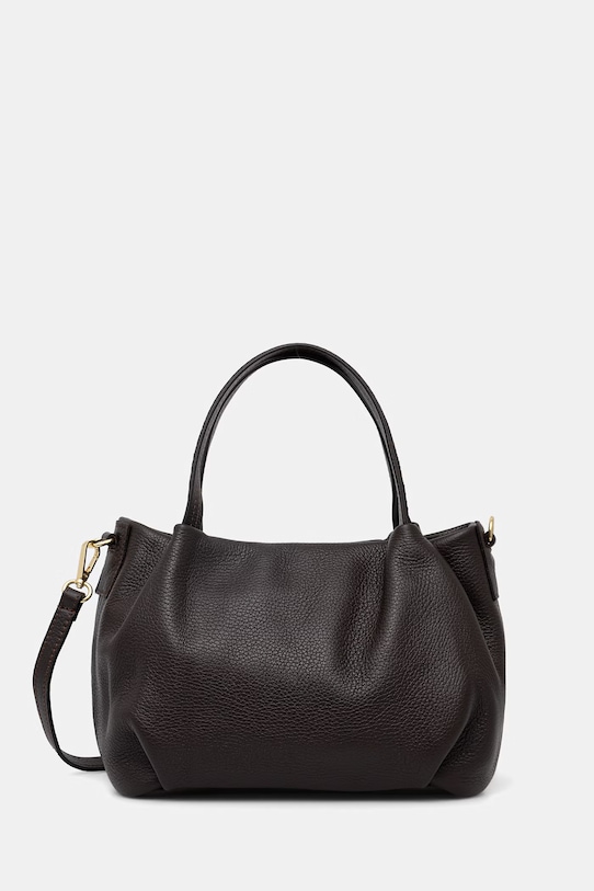 Answear.LAB torebka skórzana skóra licowa brązowy wy111.iak