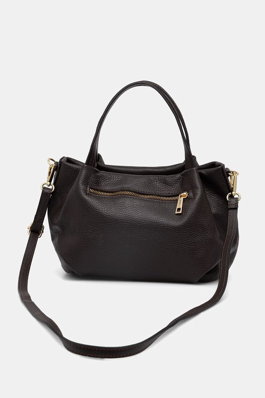 Akcesoria Answear.LAB torebka skórzana wy111.iak brązowy