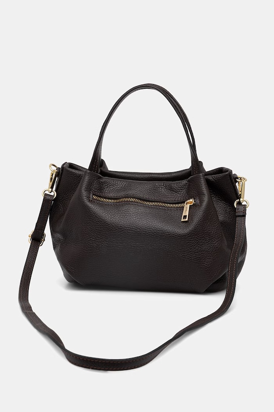 Akcesoria Answear.LAB torebka skórzana wy111.iak brązowy