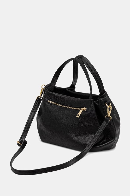 Akcesoria Answear.LAB torebka skórzana wy111.iak czarny