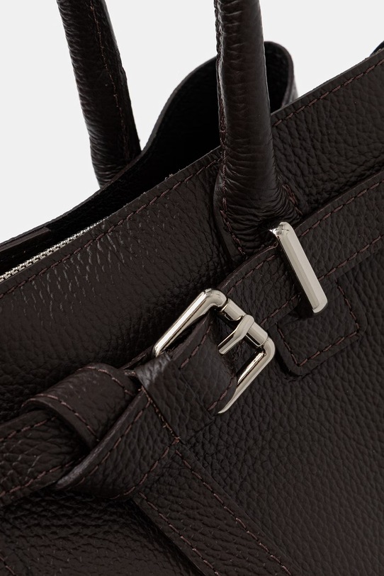 Akcesoria Answear.LAB torebka skórzana el108.iak brązowy