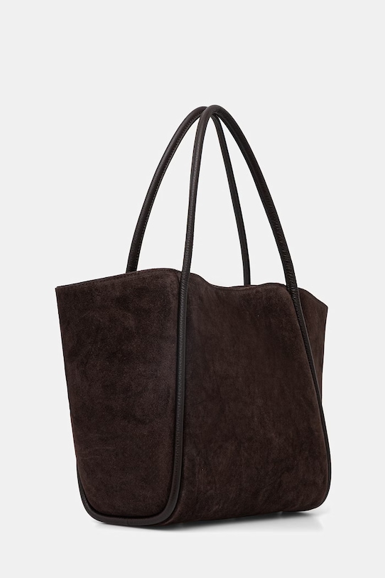 Answear.LAB torebka zamszowa skóra zamszowa brązowy sys1217.iak