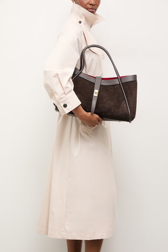 Answear.LAB geanta de mana din piele intoarsa uni maro syb8303.iak