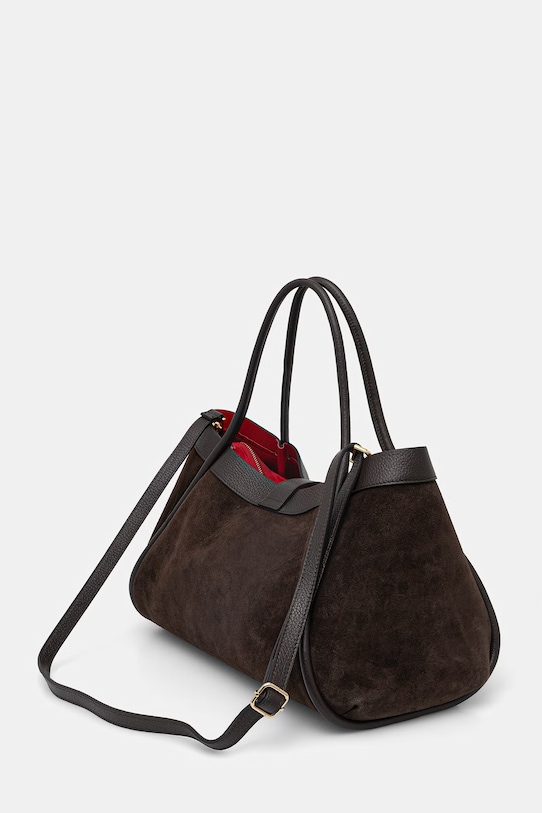 Akcesoria Answear.LAB torebka zamszowa syb8303.iak brązowy