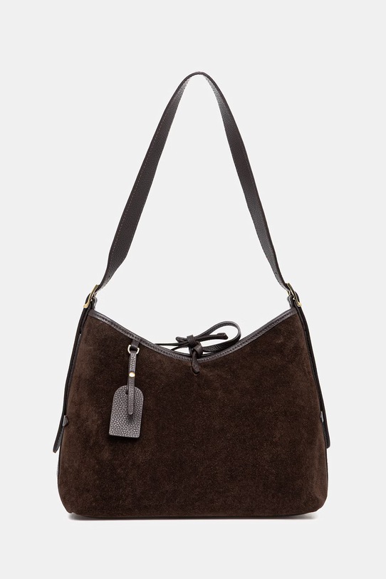 Answear.LAB torebka skórzana skóra licowa brązowy lls2207.iak