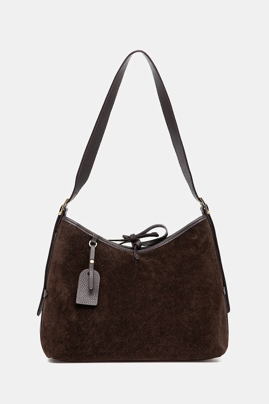 Answear.LAB torebka skórzana skóra licowa brązowy lls2207.iak