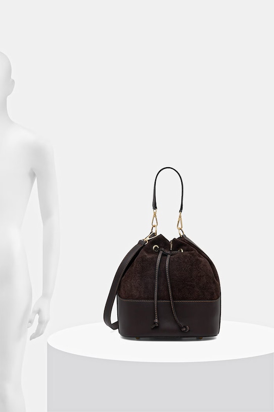 Answear.LAB Torebka worek damskie zamszowe WS26-TOD102