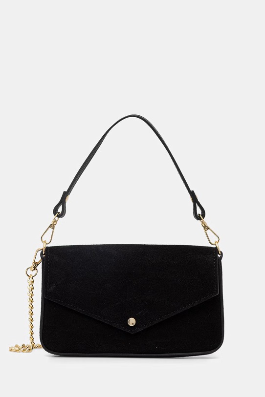 Answear.LAB kopertówka zamszowa nie mieści A4 czarny ayp1161.iak