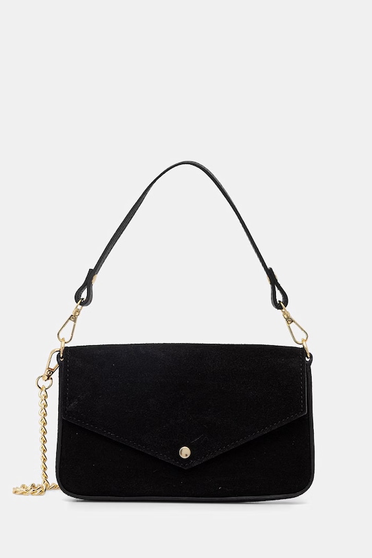 Answear.LAB kopertówka zamszowa nie mieści A4 czarny ayp1161.iak