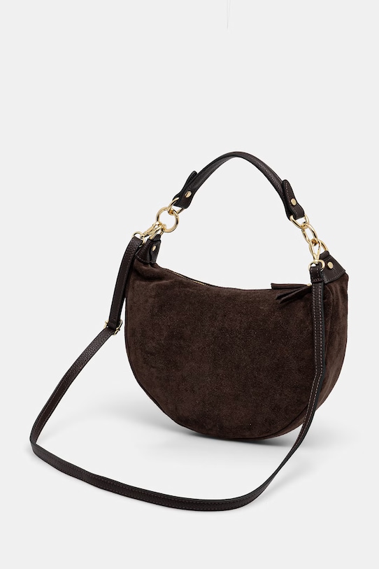 Akcesoria Answear.LAB torebka zamszowa qlb0201.iak brązowy