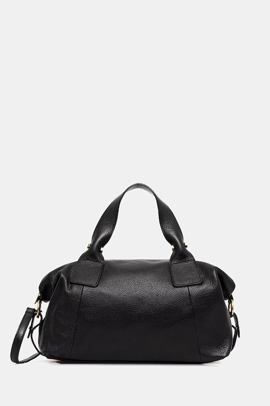 Answear.LAB torba skórzana skóra licowa czarny iab02714.iak