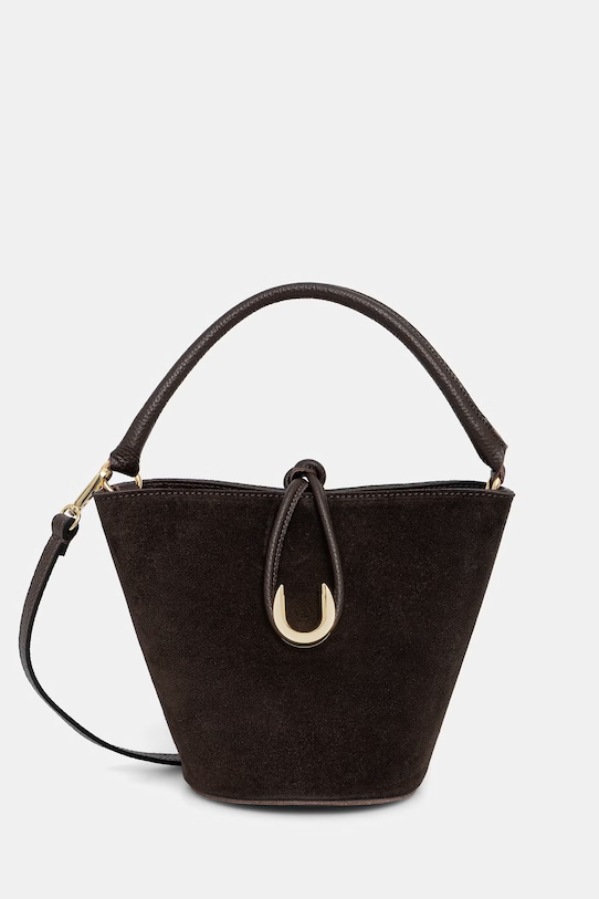 Answear.LAB borsa da baule da donna in camoscio 1457.hak marrone WS26