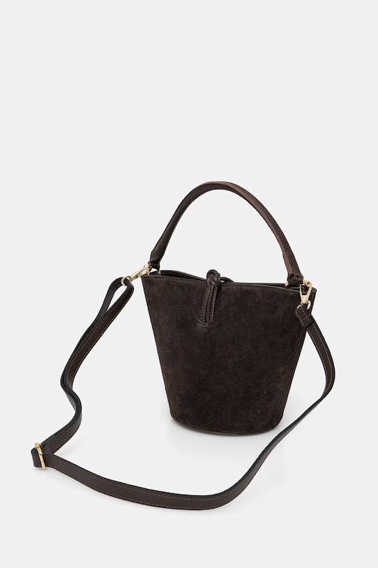 Answear.LAB borsa da baule da donna in camoscio marrone 1457.hak