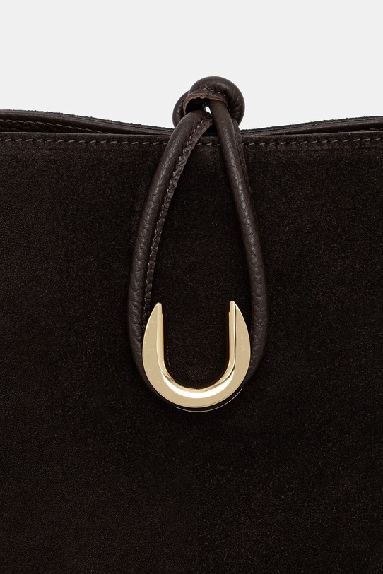 Answear.LAB kufríková kabelka dámska semišová 1457.hak hnedá