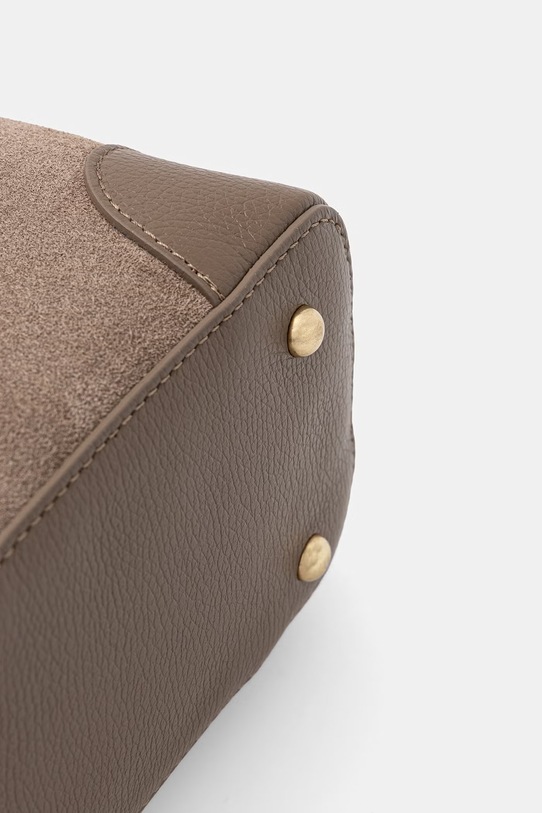 Answear.LAB torebka worek damska zamszowa brązowy WS26-TOD130