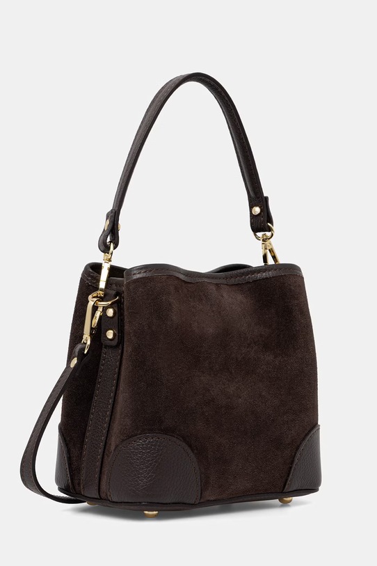 Answear.LAB torebka worek damska zamszowa WS26-TOD130 brązowy WS26