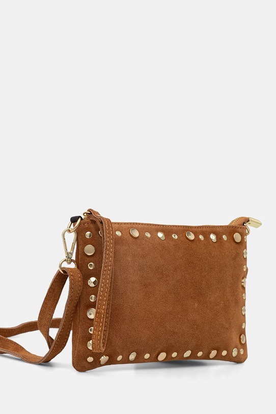 Answear.LAB torebka crossbody damska zamszowa WS26-TOD131 brązowy WS26