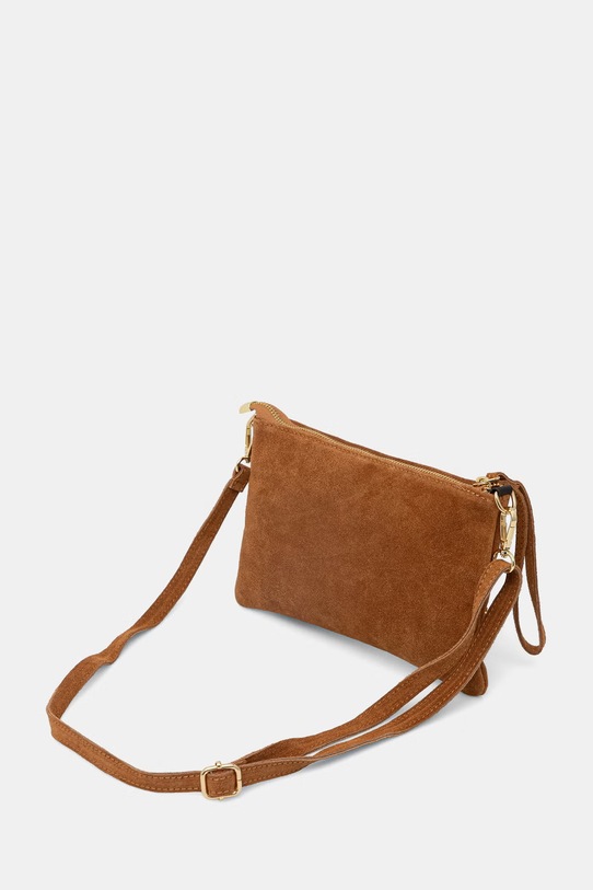 Akcesoria Answear.LAB torebka crossbody damska zamszowa WS26-TOD131 brązowy