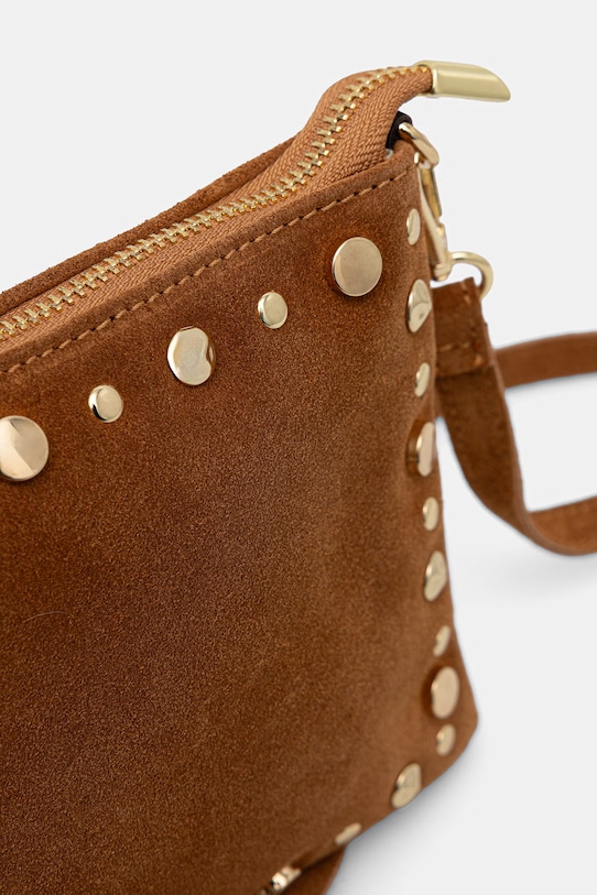 Answear.LAB torebka crossbody damska zamszowa brązowy WS26-TOD131