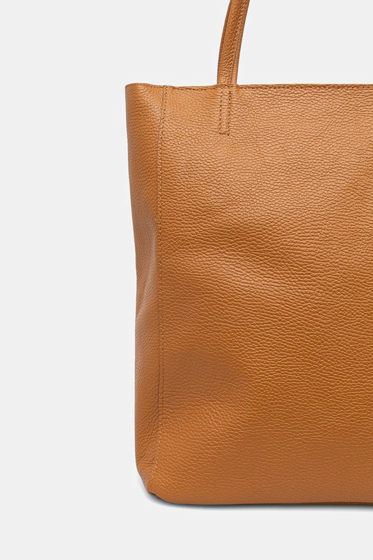 Аксесуари Answear.LAB сумка-шопер жіноча шкіряна m.075.podszewka.hak коричневий