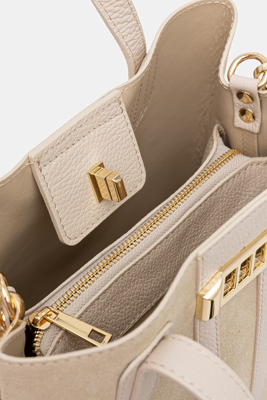 Answear.LAB aktówka damska zamszowa WS26-TOD163 beżowy