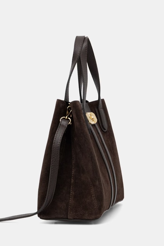 Answear.LAB Aktówka damska zamszowa WS26-TOD163 brązowy WS26