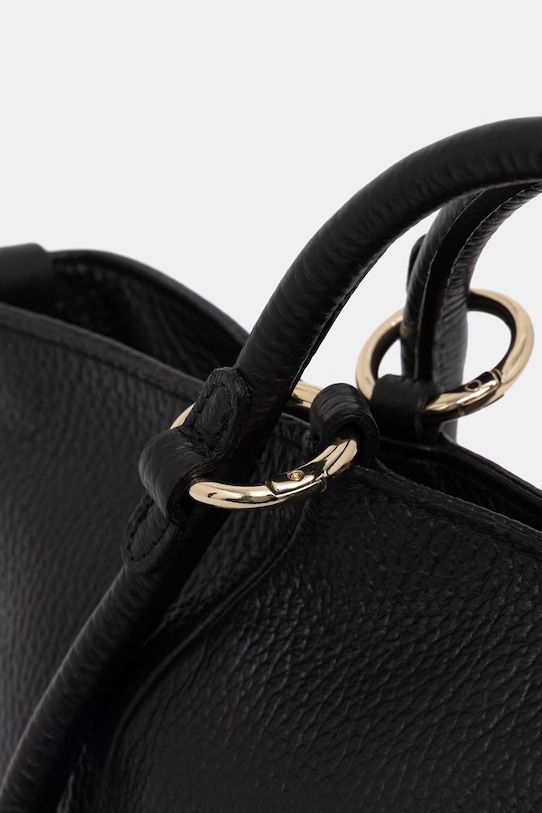 Answear.LAB torebka shopper damska skórzana czarny WS26-TOD164